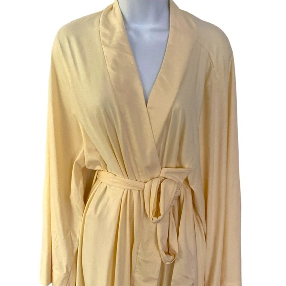 Gaiam Robe -L-XL yellow , cotton blend - Picture 2 of 5